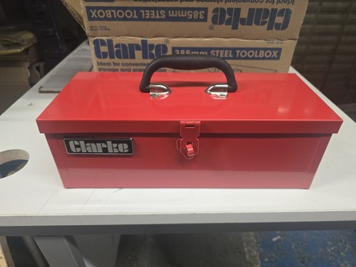 Clarke 385mm red toolbox - red,