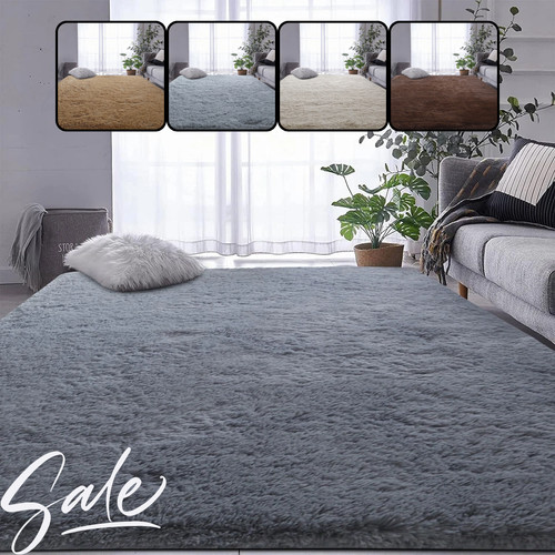 Non slip large fluffy shaggy - large,