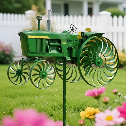 Garden wind spinner green - wind, spinner,