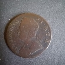 George II Halfpenny dated 1747