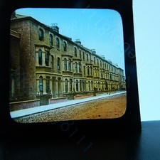 Row of late victorian edwardian townhouses magic lantern