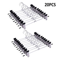 20Pcs Metal Clip Coat Hangers