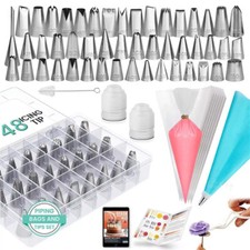 74 PCs Piping Bags and Nozzles