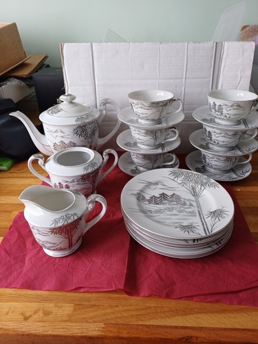 Vintage 21pce chinese kutani - chinese,