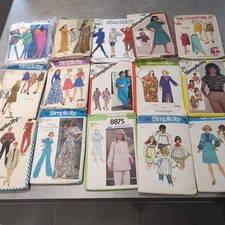 Vintage Simplicity Sewing Pattern Bundle 70s 80s