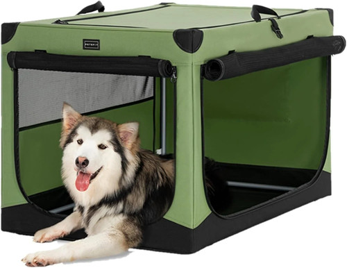 Foldable soft dog crate - ,