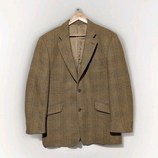 Brook Taverner Tweed Jacket Reid & Taylor 44 Inch Riding Herringbone Window Pane