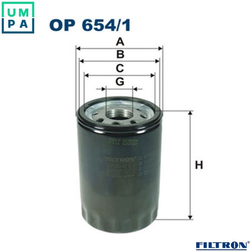Oil filter 654 for - filter,