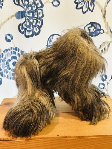 Vintage mongolian goat fur ski - goat,