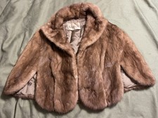 vintage PASTEL MINK FUR CAPE