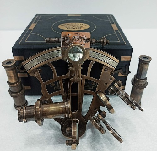 Brass nautical sextant scott - sextant, j