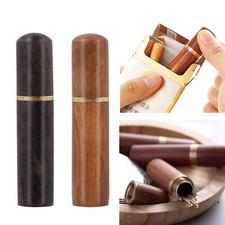 1/2x Wooden Sewing Organizer Needle Storage Box Portable Toothpick Box Dispenser