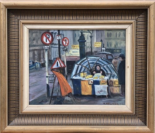 Expressionist banana seller - banana,