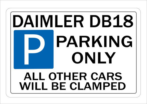 Metal sign daimler db18 - metal,