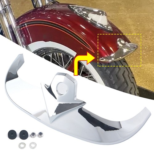 Chrome front fender tip - fender,