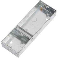 3 Gang Metal box 35mm 1 X 2