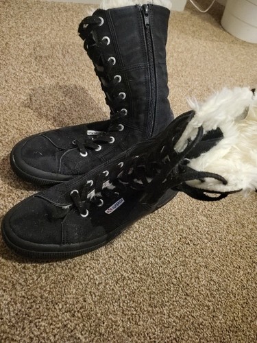 Superga boots full black - superga,