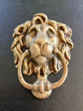 Brass Lion Head Face Front