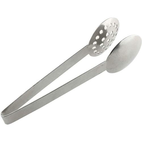 Stainless steel tea tongs - steel,