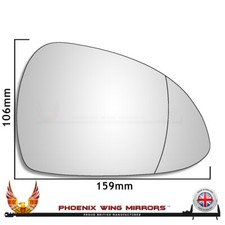 Right H Drivers Side Porsche Boxster 981 2012-2016 Wide Angle Wing Mirror Glass