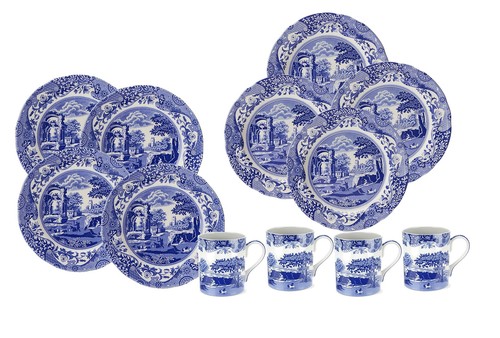 Spode blue italian piece - spode,