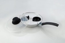 2 Hole / Cup Egg Poacher Steamer Cooking Pan Non Stick