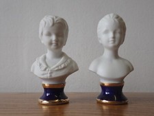 Pair of vintage small parian