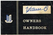 TRIUMPH VITESSE 6 (1600cc) SALOON CONVERTIBLE ORIGINAL 1967 INSTRUCTION HANDBOOK