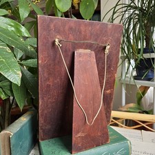 Antique Bevelled Mirror Wooden Fram Free Standing/wall Hanging Old World