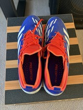 adidas Predator Elite TF - Lucid Blue/Ftwr White/Solar Red Size 11.5 Uk