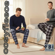 Mens Fleece Pyjamas Sets  long