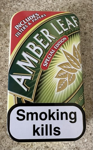 Amber leaf rare tobacco tin - amber,