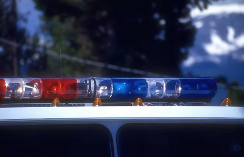 Police lightbar night photo - night, a4