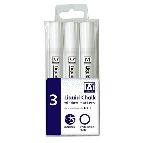 White chalk liquid - white, marker