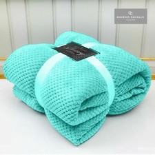 POPCORN WAFFLE BLANKET FLEECE