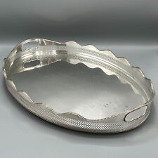 LARGE Antique Silver Plated