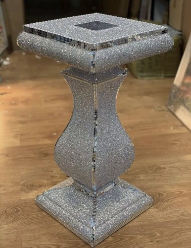 Silver vase table crushed - vase,