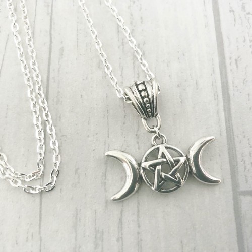 Long pentagram necklace - 24",