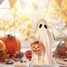 Halloween Ornament Garden Scary Ghost Pumpkin Statue Resin Patio Decoration