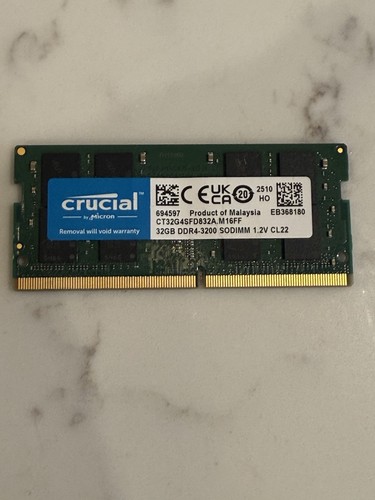 Crucial 32gb ddr4 3200mhz - 32gb,