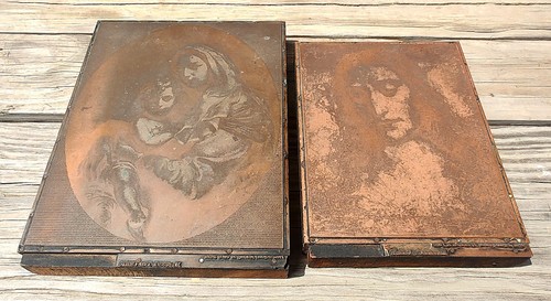 Vintage copper wood printing - vintage,