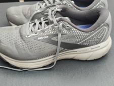 Men's BROOKS GHOST 14 Grey Running Extra Wide Trainers 1103694E067. UK Size 9.