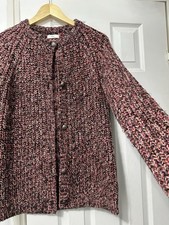 Cotton Traders Women's Pink Fleck Button Through Cardigan Size 12