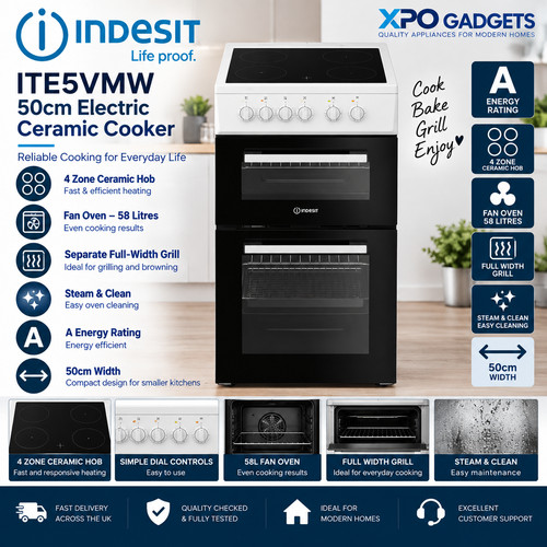 Indesit ite5vmw 50cm - ite5vmw, electric