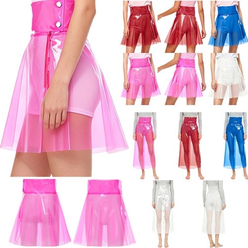 Women sheer gleaming pvc - sheer,