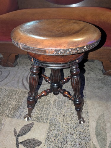 Piano stool marble ball claw - piano,