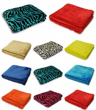 Plain or Zebra Double Faux Fur