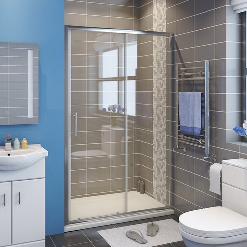 Sliding shower door - sliding, enclosure