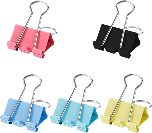 Binder clips 41mm colored - binder,