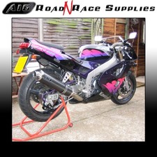 Kawasaki ZXR400 L 1991-1999 A16 Exhaust CARBON ROAD LEGAL with Removable Baffle 
